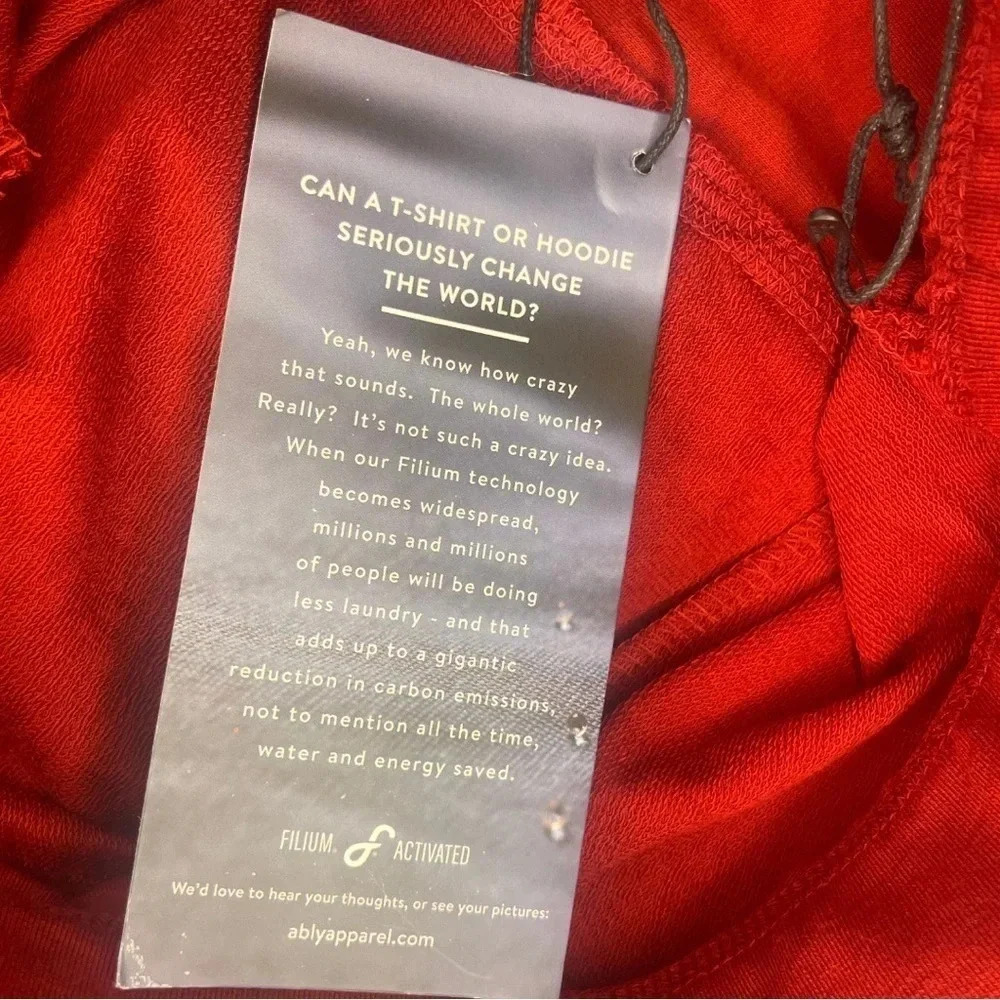 Ably Filium Tech Sweatpants Men’s Red Athleisure Joggers Performance Stretch NWT - Picture 5 of 10